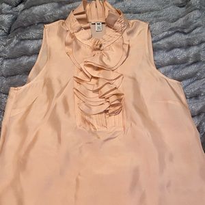 J. Crew Silk Ruffled Top